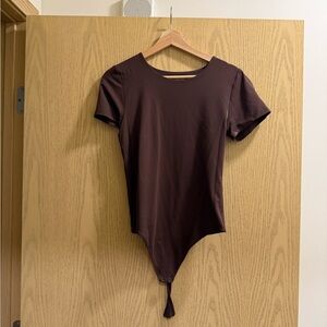 Babaton Chocolate Brown Bodysuit